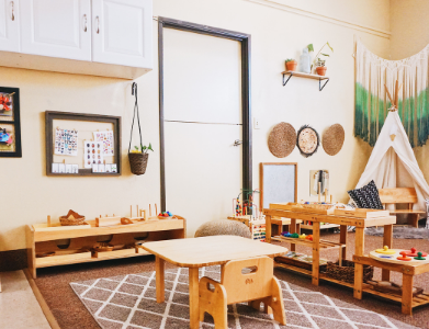 photo of a young toddler classroom