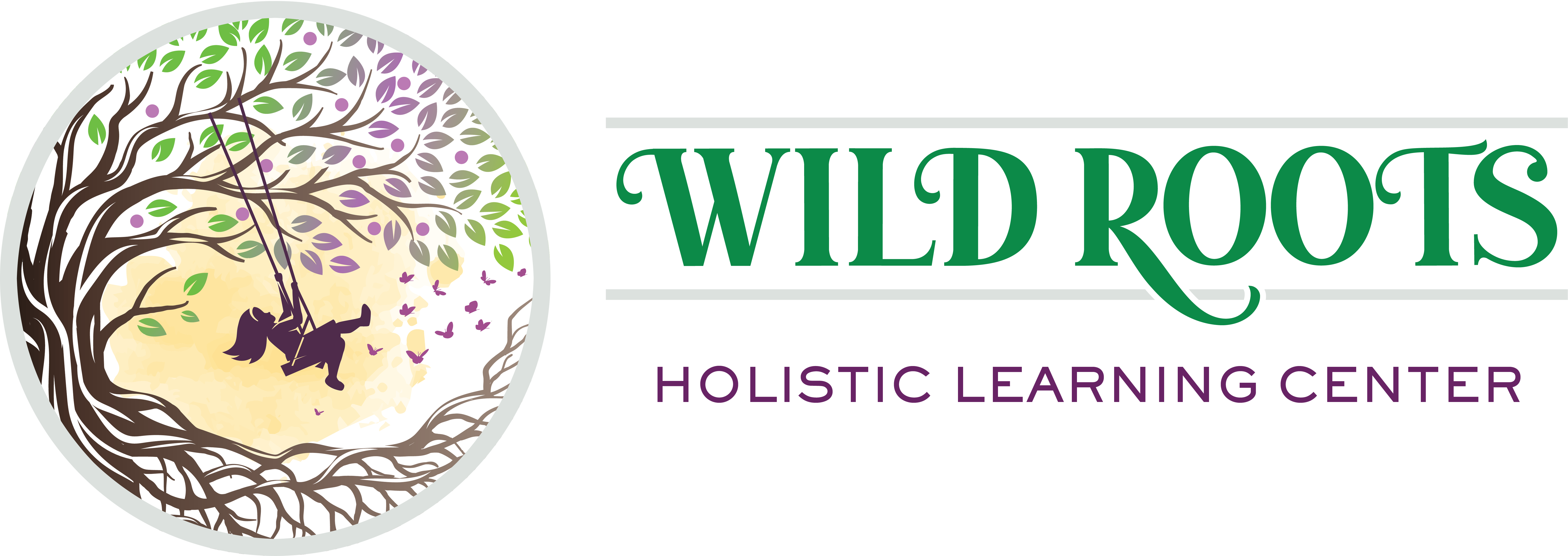 Wild-Roots-Holistic-Learning-Center-Horizontal-Logo-Butterflies-1